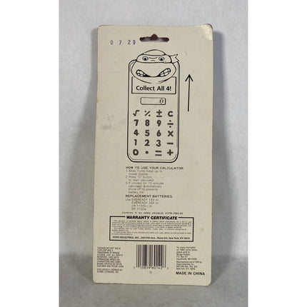 1989 TMNT Real Calculator – Teenage Mutant Ninja Turtles Hope / Mirage Studios