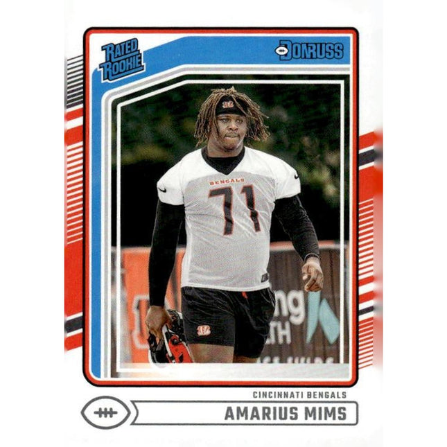 Amarius Mims 2024 Donruss #350 RC Cincinnati Bengals