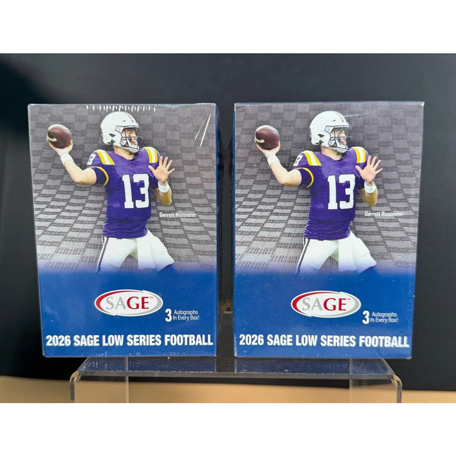 2026 Sage Low Series Football Blaster Boxes NIB Sealed 2 Box Set