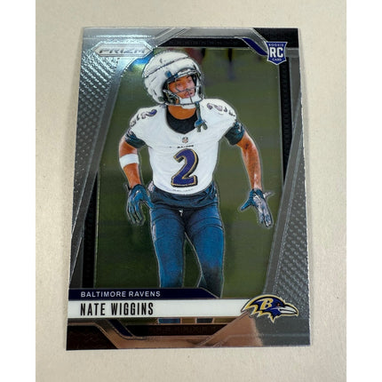 2024 Panini Prizm Nate Wiggins RC #380 Rookie Card Baltimore Ravens