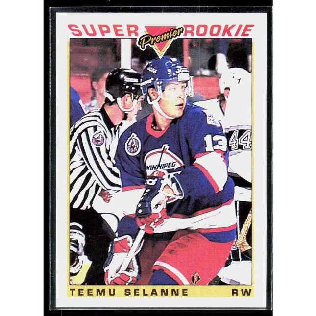Teemu Selanne 1993-94 Topps Premier #130 Winnipeg Jets