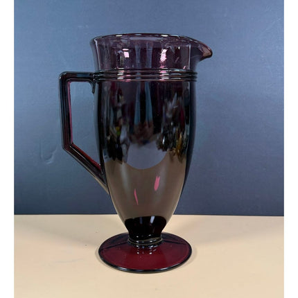 Fenton 2008 Amethyst Mary Gregory Golf Vase Hand Painted Sample OOAK