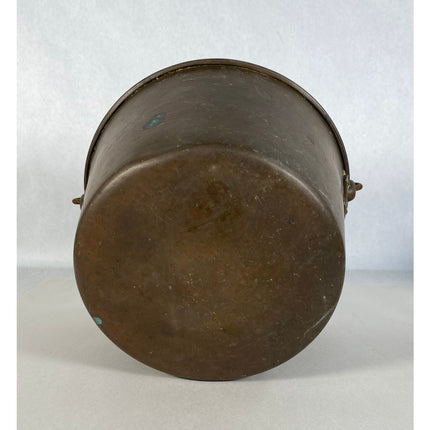 Vintage H.W. Hayden Patent Copper Bucket – 10"x6"x6" – Antique Metal Pail