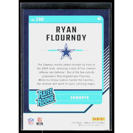 Ryan Flournoy 2024 Donruss Optic #288 RC Dallas Cowboys
