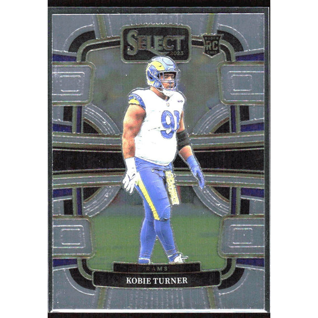 Kobie Turner 2023 Panini Select #54 RC Los Angeles Rams