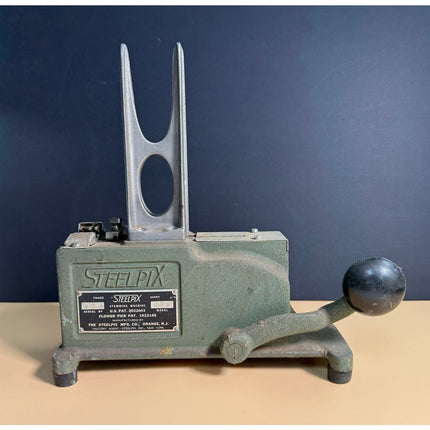 Steelpix Flower Pick Stemming Machine Model 35D Working Cast Iron Vintage