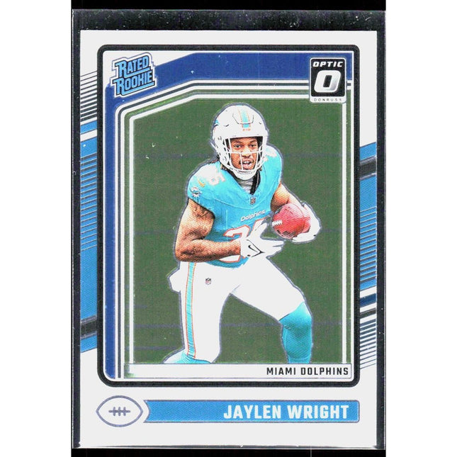 Jaylen Wright #249 RC 2024 Donruss Optic Miami Dolphins
