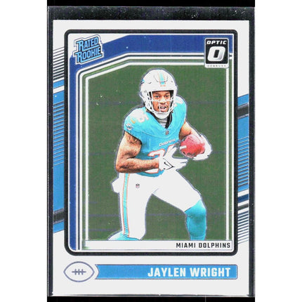 Jaylen Wright #249 RC 2024 Donruss Optic Miami Dolphins