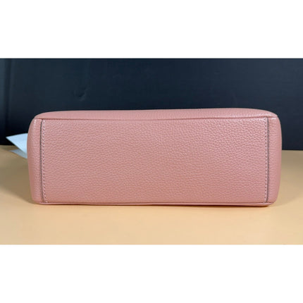 Tory Burch Britten Flap Shoulder Bag Leather Pink Moon $458 MSRP