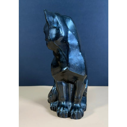 Art Deco Cat Bookend 1929 CMW Spelter Figural Vintage Bookend 6.5"