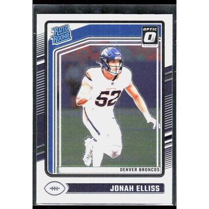 2024 Donruss Optic Jonah Elliss RC #257 Denver Broncos