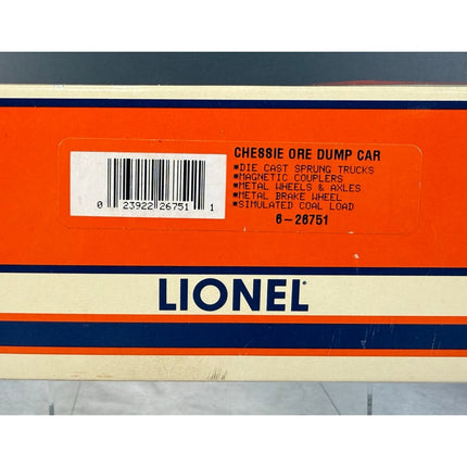 Lionel Chessie System Ore Dump Car #6-26751 – New In Box