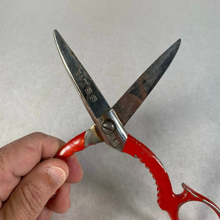 Vintage Wiss 8” Red Scissors Shears