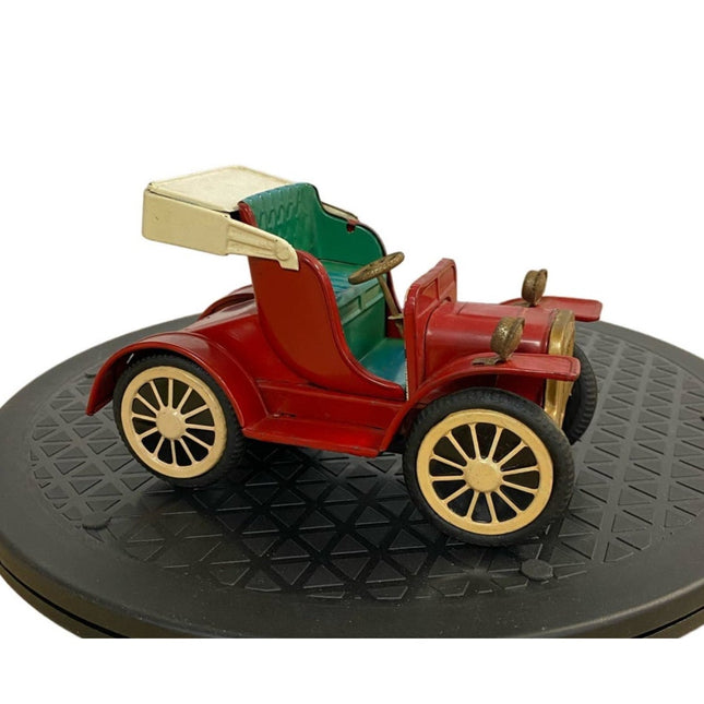Vintage 1960s Japan Tin Litho Jalopy Roadster Friction Car 6" Toy
