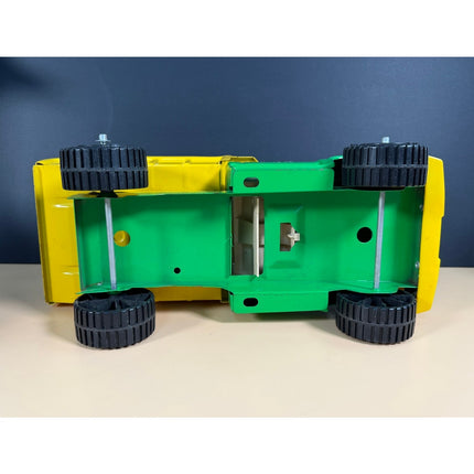 Vintage Tonka Pressed Steel Yellow & Green Dump Truck Toy Model
