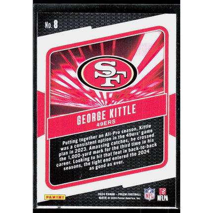 George Kittle 2024 Panini Prizm Hype #8 San Francisco 49ers