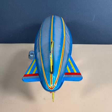 Schylling Graf Zeppelin Blimp 9.5" Made in Korea Working Wind-Up Toy