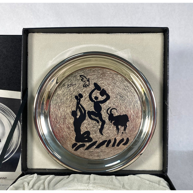 1973 Modern Masters Sterling Silver Picasso Plate “The Rites of Spring” 8”
