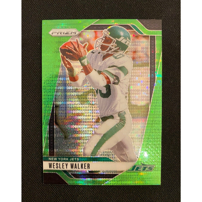 Wesley Walker 2024 Prizm 230 Jets Green Neon Pulsar
