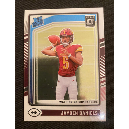 2024 Jayden Daniels Rated Rookie Card #248 – Panini Optic Commanders