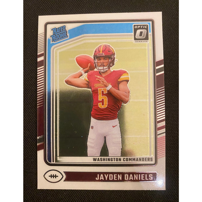 2024 Jayden Daniels Rated Rookie Card #248 – Panini Optic Commanders
