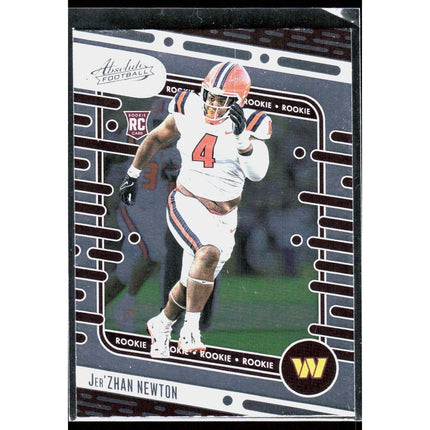 Jer'Zhan Newton 2024 Panini Absolute Retail #136 RC Washington Commanders