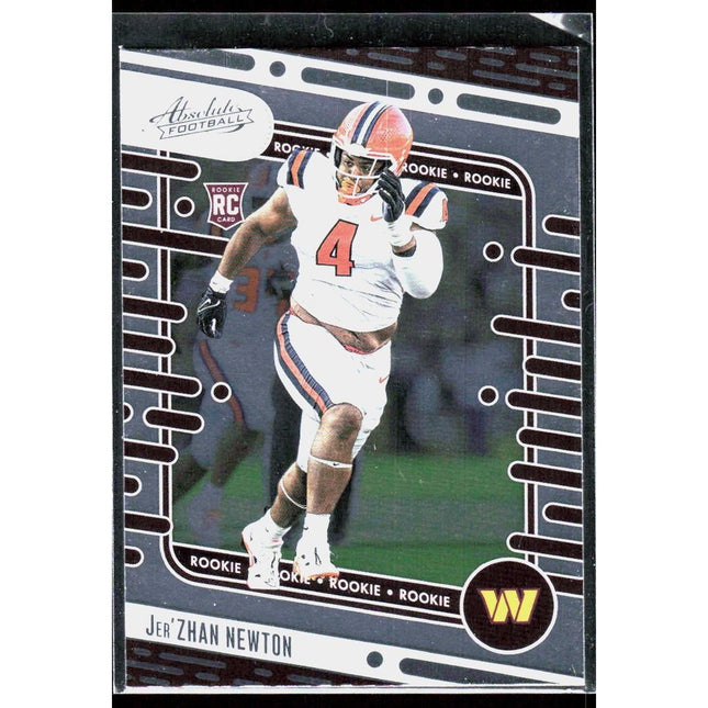 Jer'Zhan Newton 2024 Panini Absolute Retail #136 RC Washington Commanders
