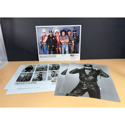 The Village People Signed 8x10 Color Photo w/ 4 Bonus Photos No COA