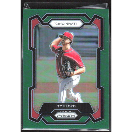 Ty Floyd 2024 Panini Prizm Green Prizms #143 Cincinnati Reds