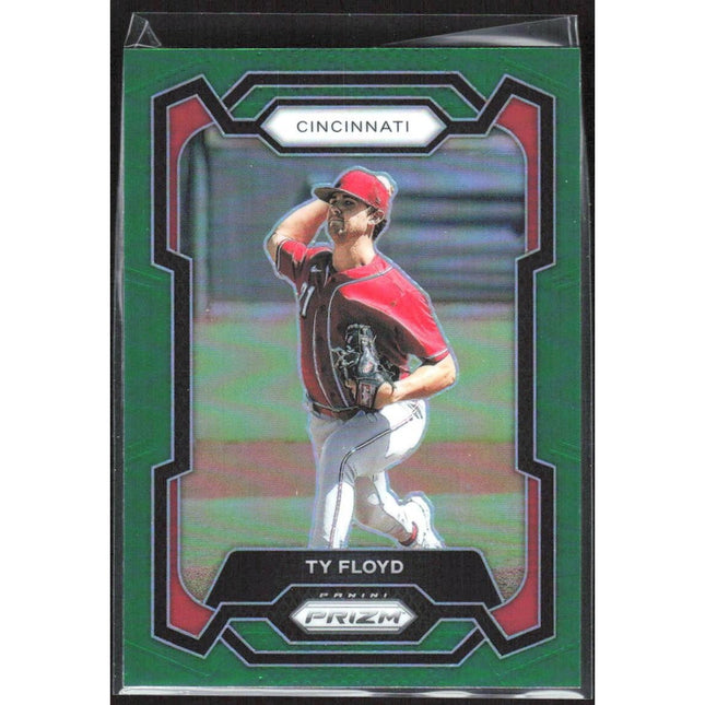 Ty Floyd 2024 Panini Prizm Green Prizms #143 Cincinnati Reds