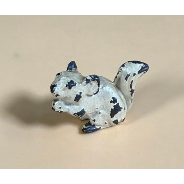 Vintage Hubley Cast Iron Squirrel Paperweight HTG Original Paint