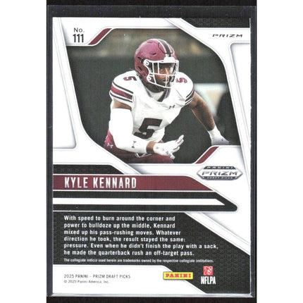 Kyle Kennard 2025 Panini Prizm Draft Picks Prizms Gold Ice #111 South Carolina