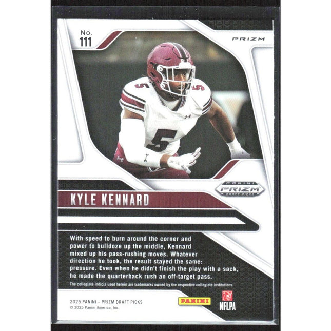 Kyle Kennard 2025 Panini Prizm Draft Picks Prizms Gold Ice #111 South Carolina