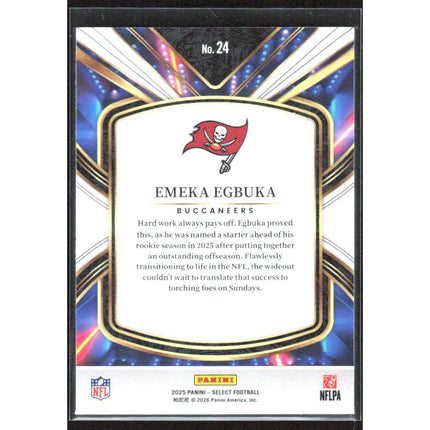 Emeka Egbuka 2025 Panini Select Select Future #24 Tampa Bay Buccaneers