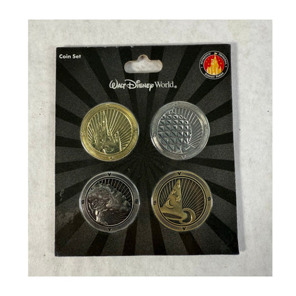 Disney World Coin Set 4 Parks Magic Kingdom EPCOT Hollywood, Animal Kingdom NISP