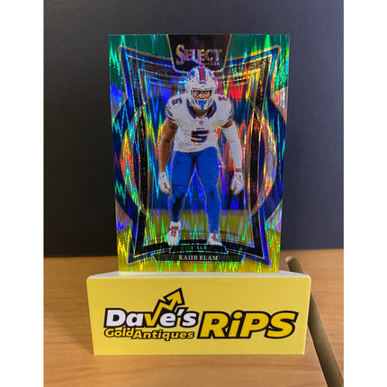 2024 Panini Select Kaiir Elam #8 Premier Level Shock Parallel Bills