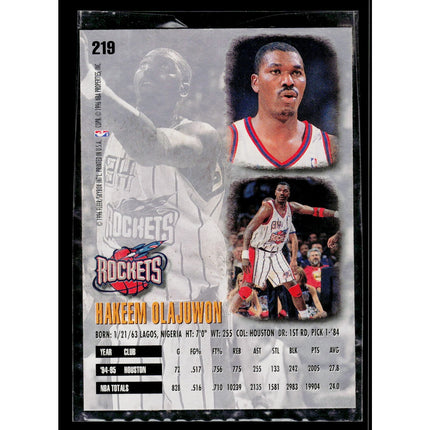 Hakeem Olajuwon 1995-96 Ultra #219 Houston Rockets