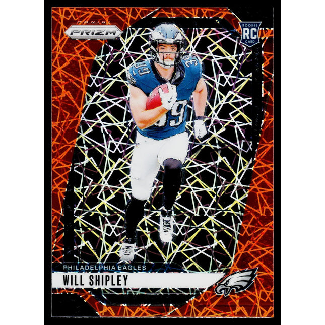 Will Shipley 2024 Panini Prizm Lazer #397 RC Philadelphia Eagles