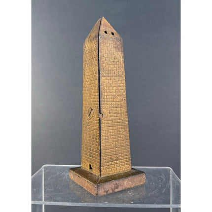 Washington Monument Cast Iron Still Bank  6" Vintage Souvenir