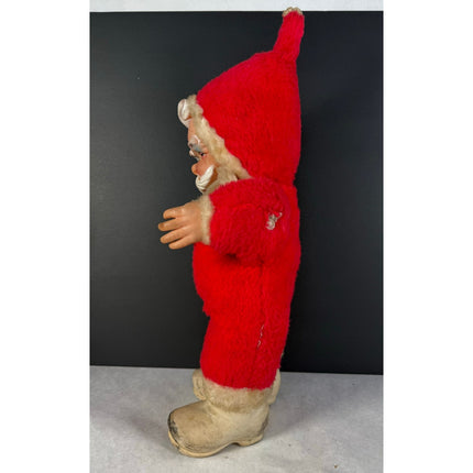 Vintage 1950s Rushton Coca-Cola Santa Claus 18" Rubber Face Plush Doll