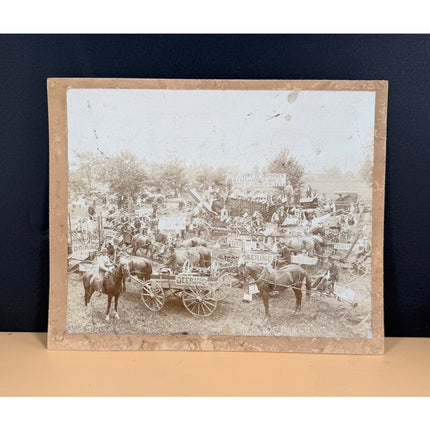 1898 Neuhauser Bros Machinery Sale Bird in Hand PA Cabinet Photograph Deering