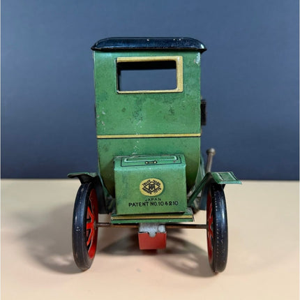 Japan Friction Horseless Carriage Lever Action Toy Car Working Vintage 6"