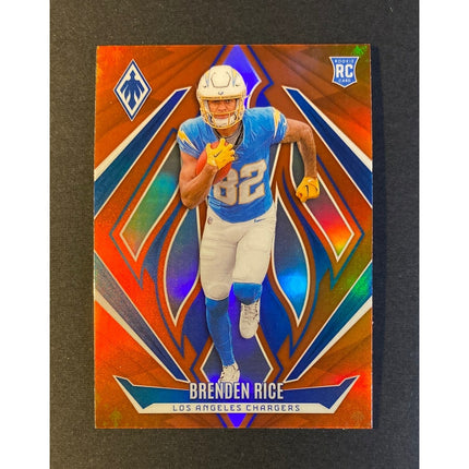 2024 Panini Phoenix Brendan Rice RC #163 Orange Parallel Chargers