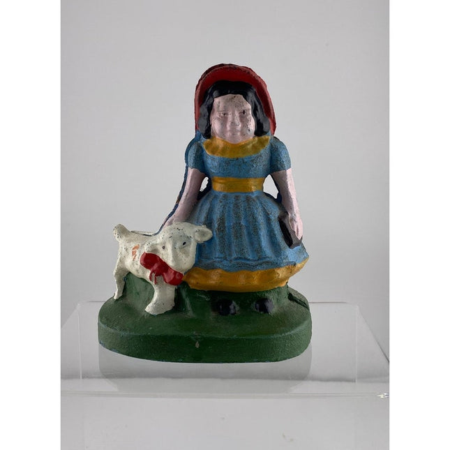 Reproduction Little Bo Peep Cast Iron Still Bank 8.5" Coin Bank