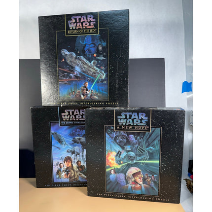 Star Wars Puzzle Lot 3 1995 Milton Bradley NIB Jedi Empire New Hope