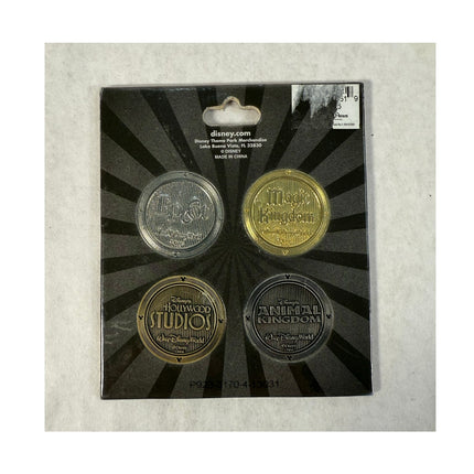 Disney World Coin Set 4 Parks Magic Kingdom EPCOT Hollywood, Animal Kingdom NISP