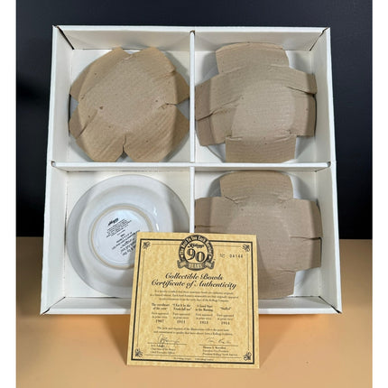 Kellogg’s 90th Anniversary Collectible Stoneware Bowls Set of 4 NIB
