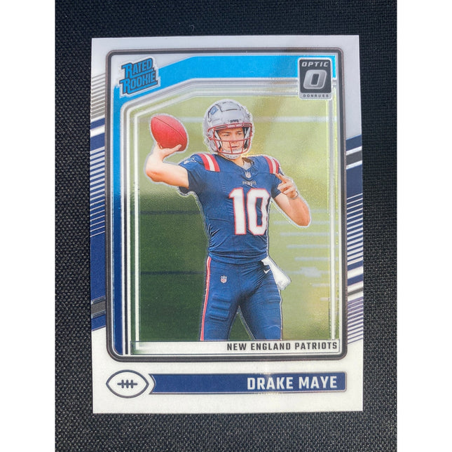 Drake Maye 2024 Optic 7 Patriots Rated Rookie
