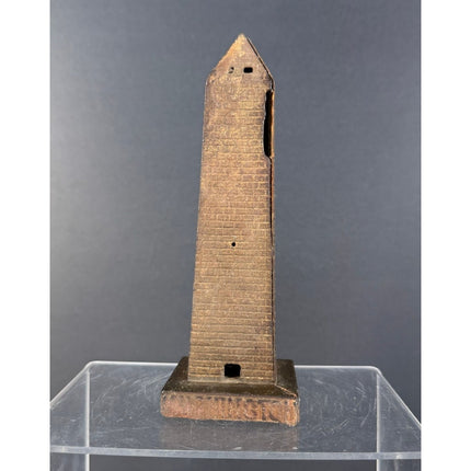 Washington Monument Cast Iron Still Bank  6" Vintage Souvenir