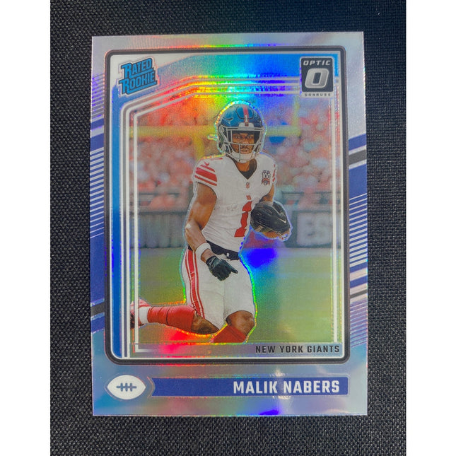 Malik Nabors 2024 Optic 271 Giants Rated Rookie
